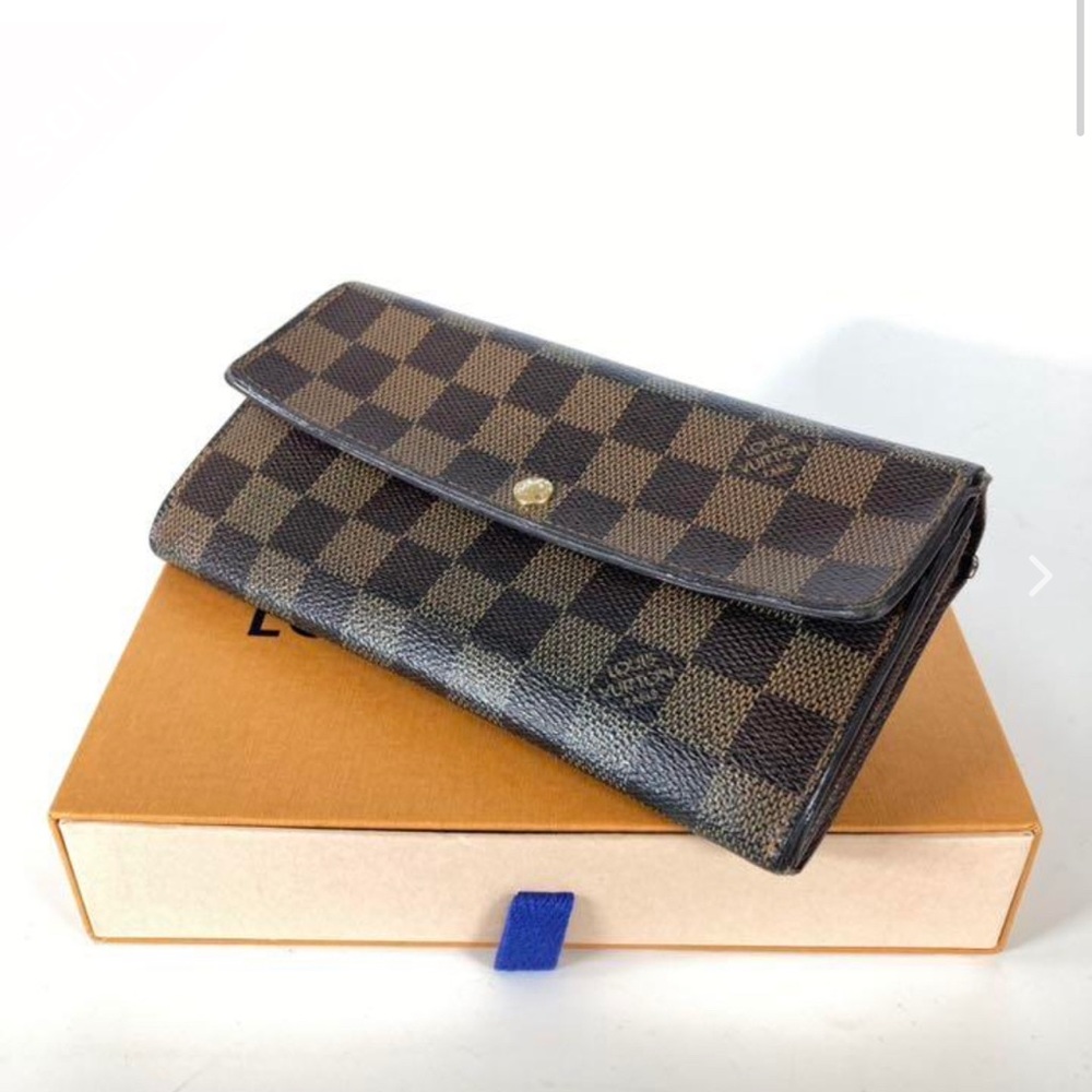 Louis Vuitton Brown Checkered Wallet